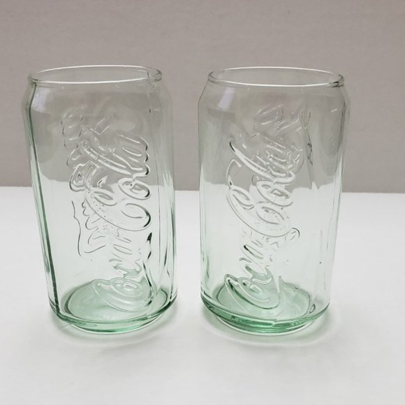 Coca Cola Other - A set of 2 - 12-oz. Coca-Cola® can-shaped glasses